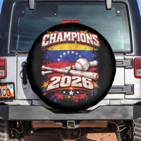Venezuela Champions 2026 Baseball Lover Venezuelan Flag Spare Tire Cover