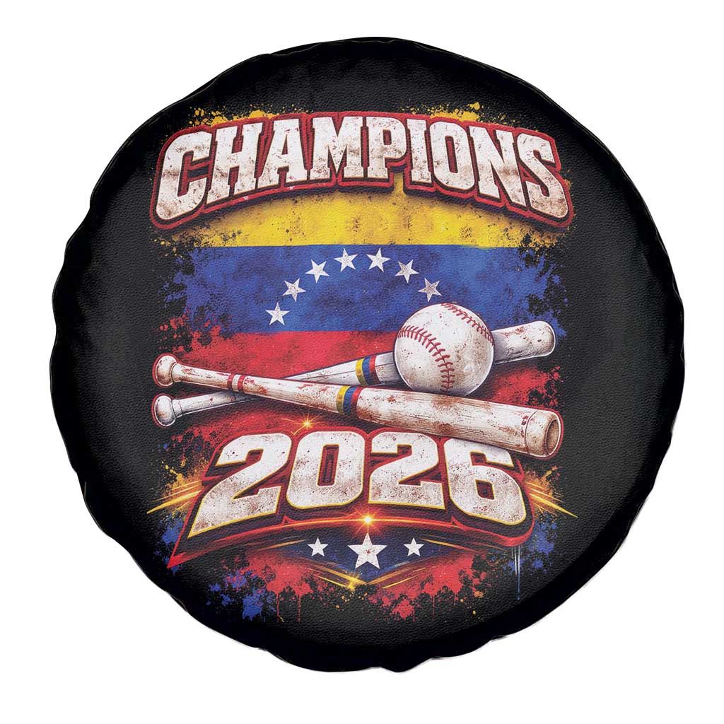 Venezuela Champions 2026 Baseball Lover Venezuelan Flag Spare Tire Cover