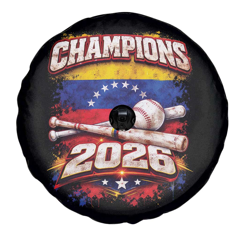 Venezuela Champions 2026 Baseball Lover Venezuelan Flag Spare Tire Cover