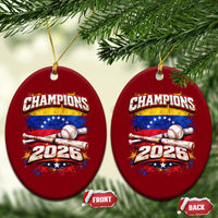 Venezuela Champions 2026 Baseball Lover Venezuelan Flag Ceramic Ornament