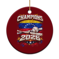 Venezuela Champions 2026 Baseball Lover Venezuelan Flag Ceramic Ornament