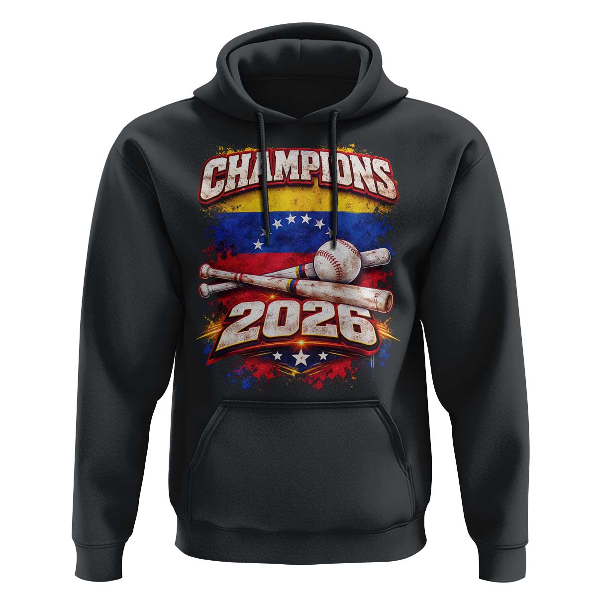 Venezuela Champions 2026 Baseball Lover Venezuelan Flag Hoodie