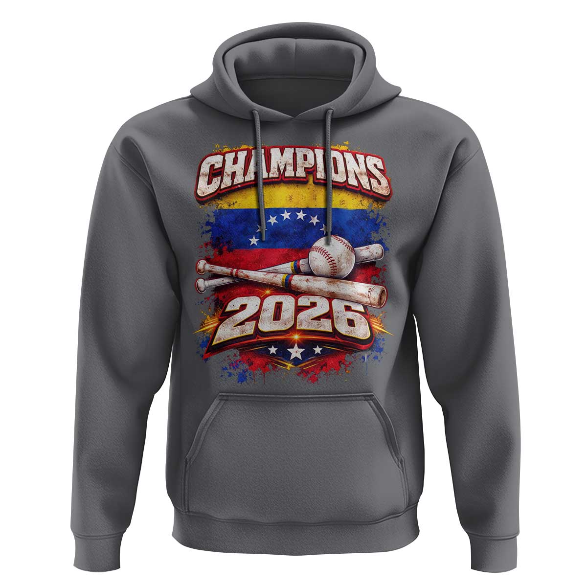 Venezuela Champions 2026 Baseball Lover Venezuelan Flag Hoodie