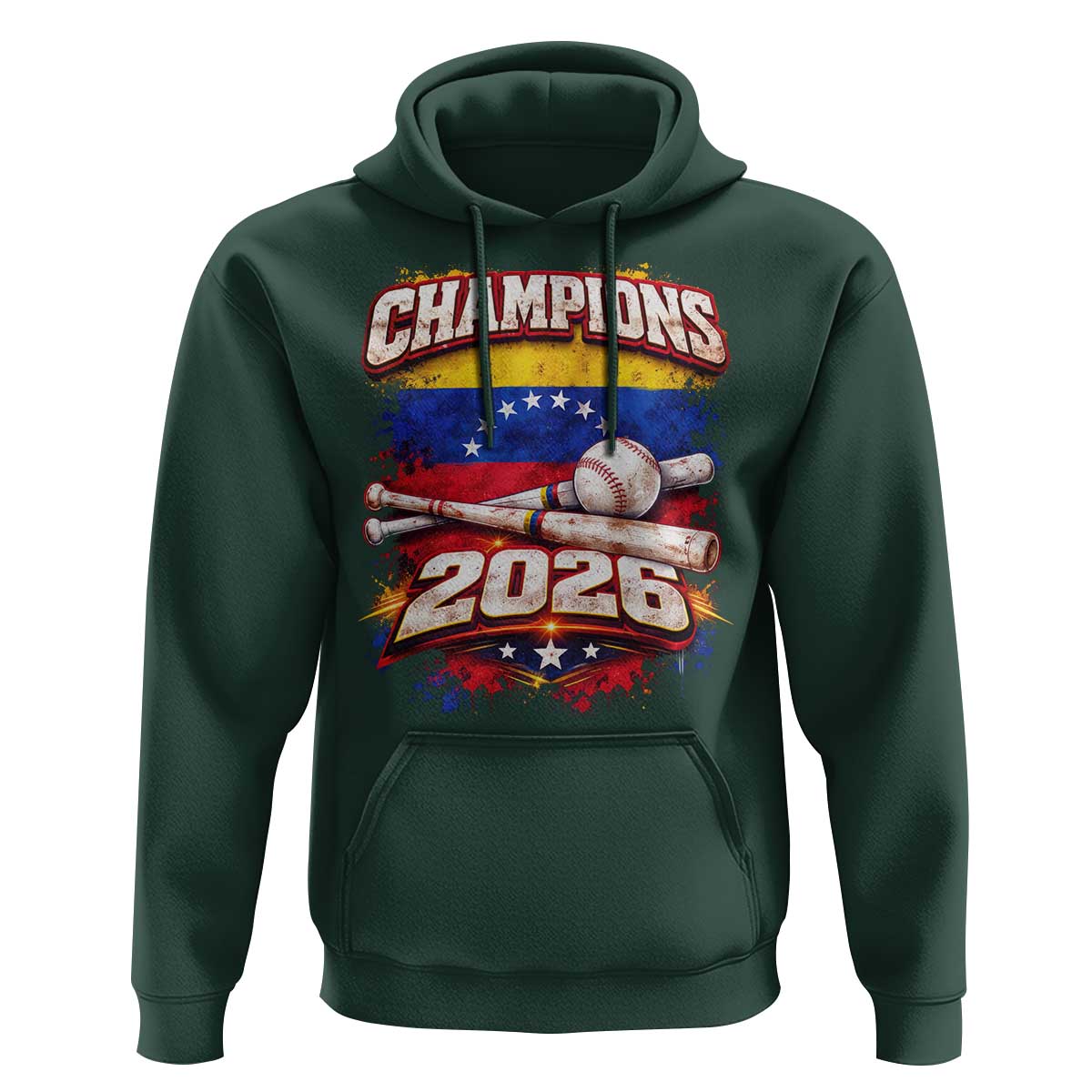 Venezuela Champions 2026 Baseball Lover Venezuelan Flag Hoodie