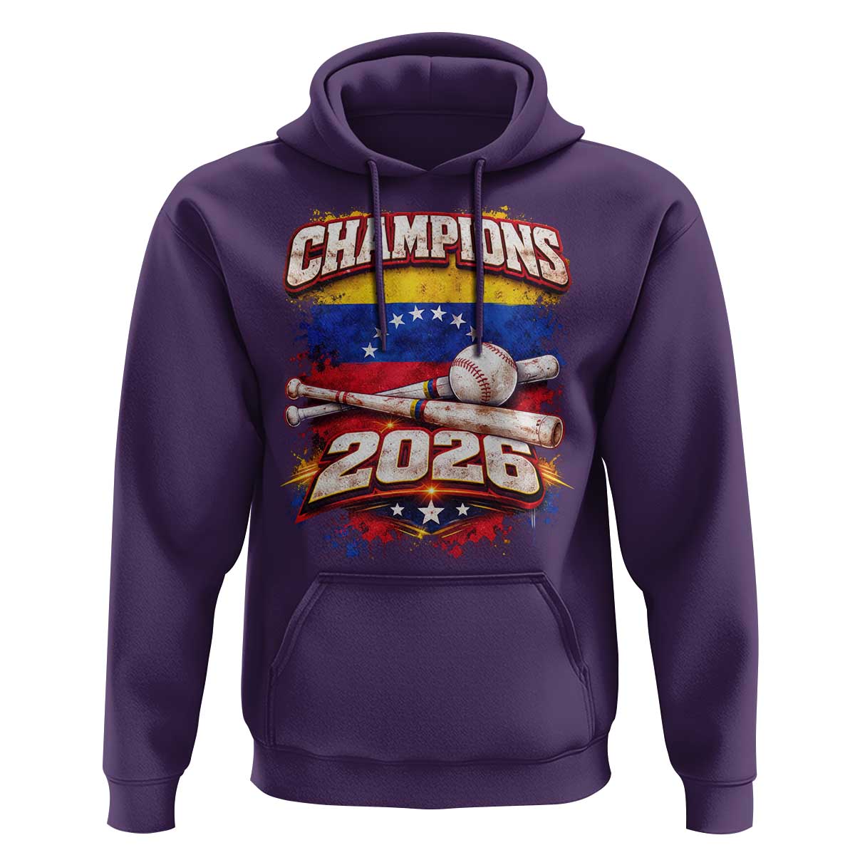 Venezuela Champions 2026 Baseball Lover Venezuelan Flag Hoodie