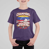 Venezuela Champions 2026 Baseball Lover Venezuelan Flag T Shirt For Kid