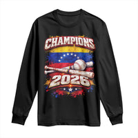 Venezuela Champions 2026 Baseball Lover Venezuelan Flag Long Sleeve Shirt