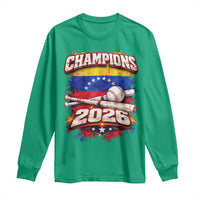 Venezuela Champions 2026 Baseball Lover Venezuelan Flag Long Sleeve Shirt