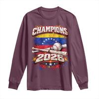 Venezuela Champions 2026 Baseball Lover Venezuelan Flag Long Sleeve Shirt