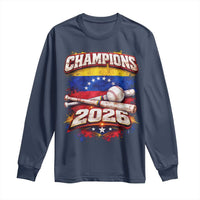 Venezuela Champions 2026 Baseball Lover Venezuelan Flag Long Sleeve Shirt