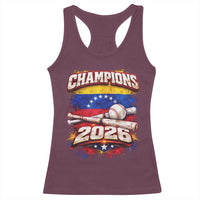 Venezuela Champions 2026 Baseball Lover Venezuelan Flag Racerback Tank Top
