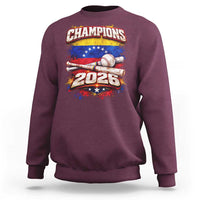 Venezuela Champions 2026 Baseball Lover Venezuelan Flag Sweatshirt