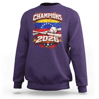 Venezuela Champions 2026 Baseball Lover Venezuelan Flag Sweatshirt