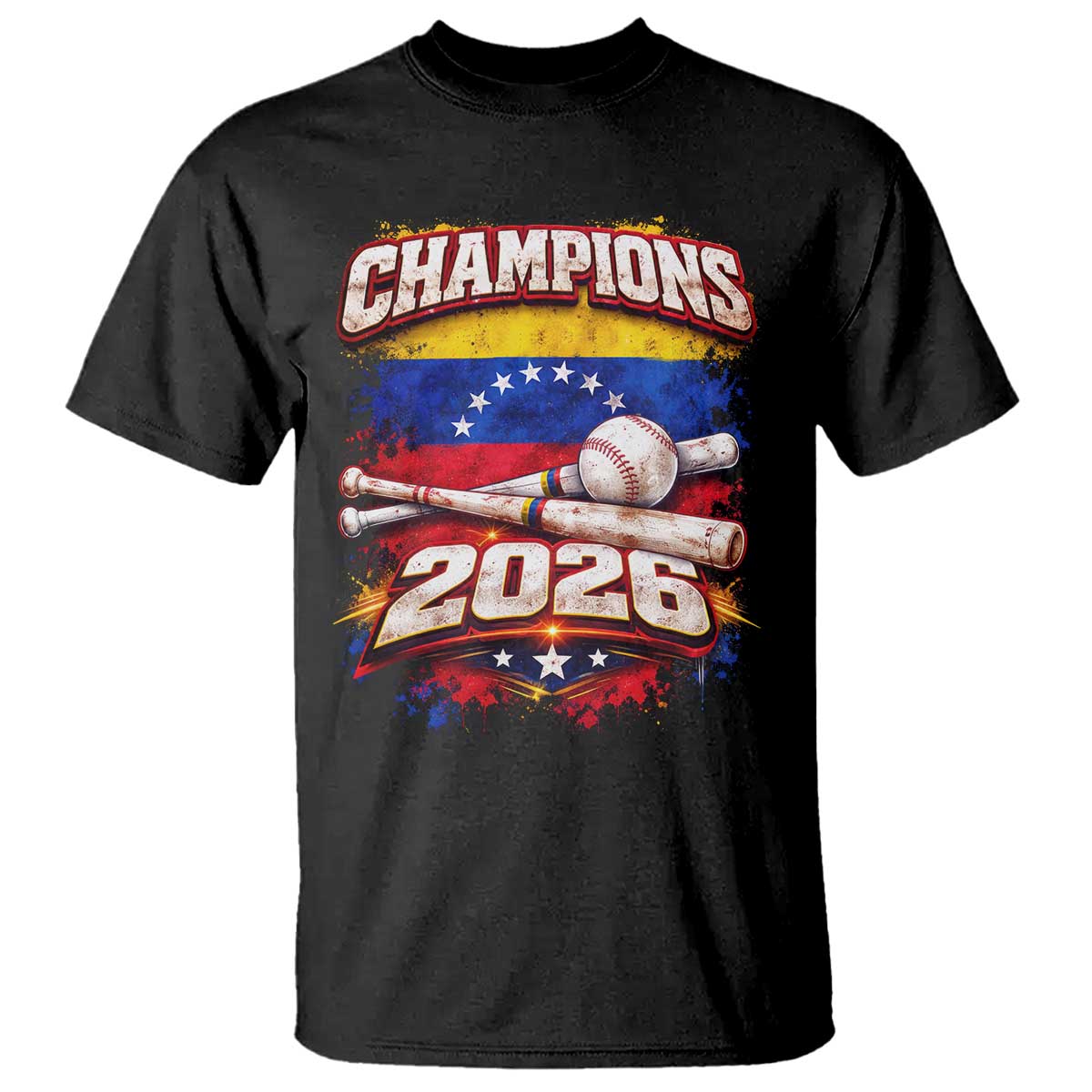 Venezuela Champions 2026 Baseball Lover Venezuelan Flag T Shirt