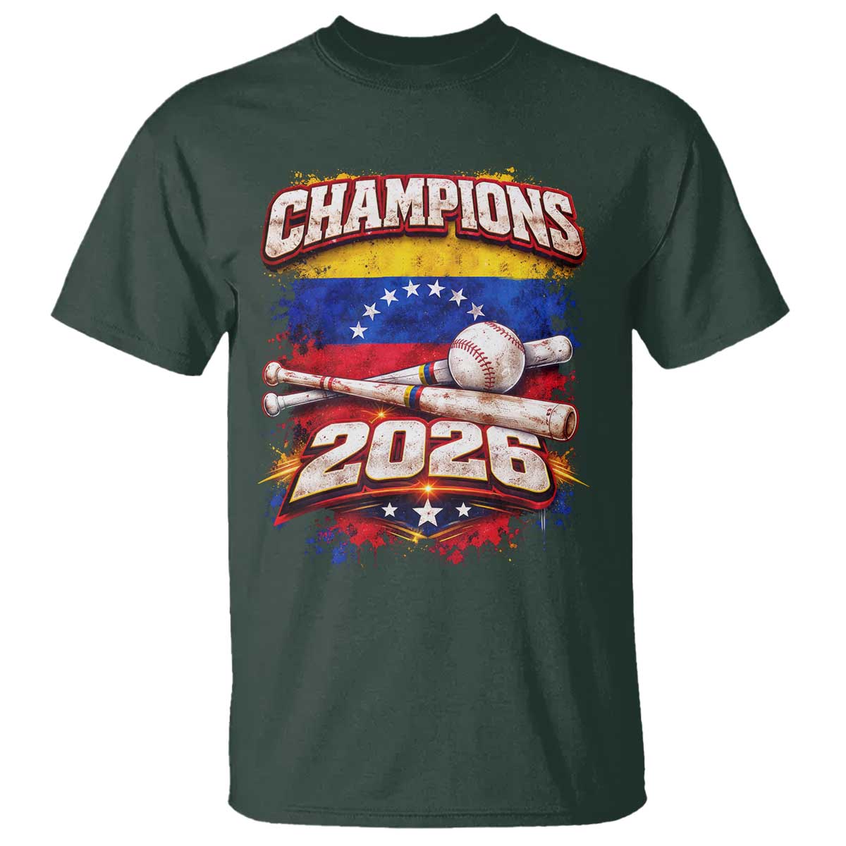 Venezuela Champions 2026 Baseball Lover Venezuelan Flag T Shirt