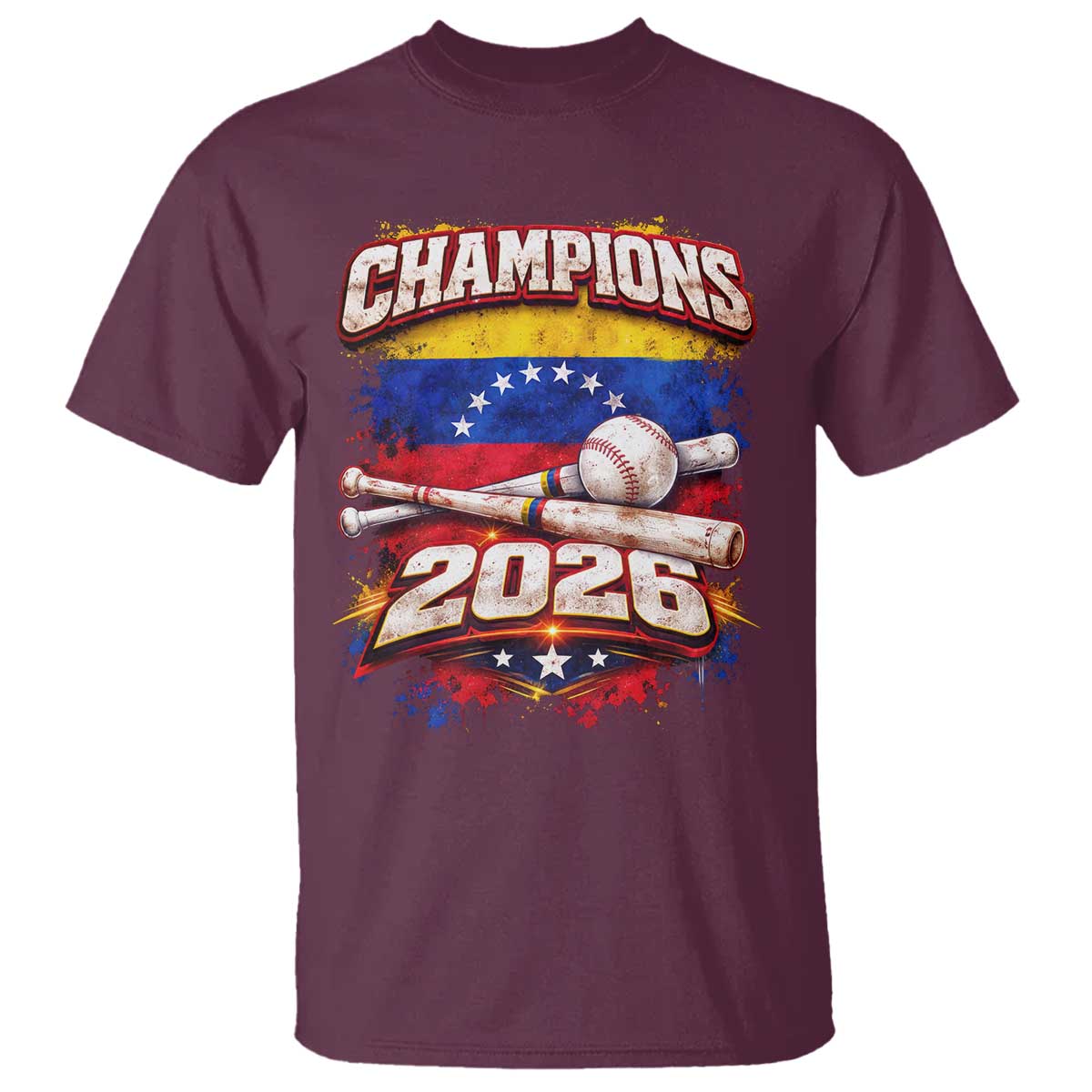 Venezuela Champions 2026 Baseball Lover Venezuelan Flag T Shirt