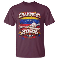 Venezuela Champions 2026 Baseball Lover Venezuelan Flag T Shirt