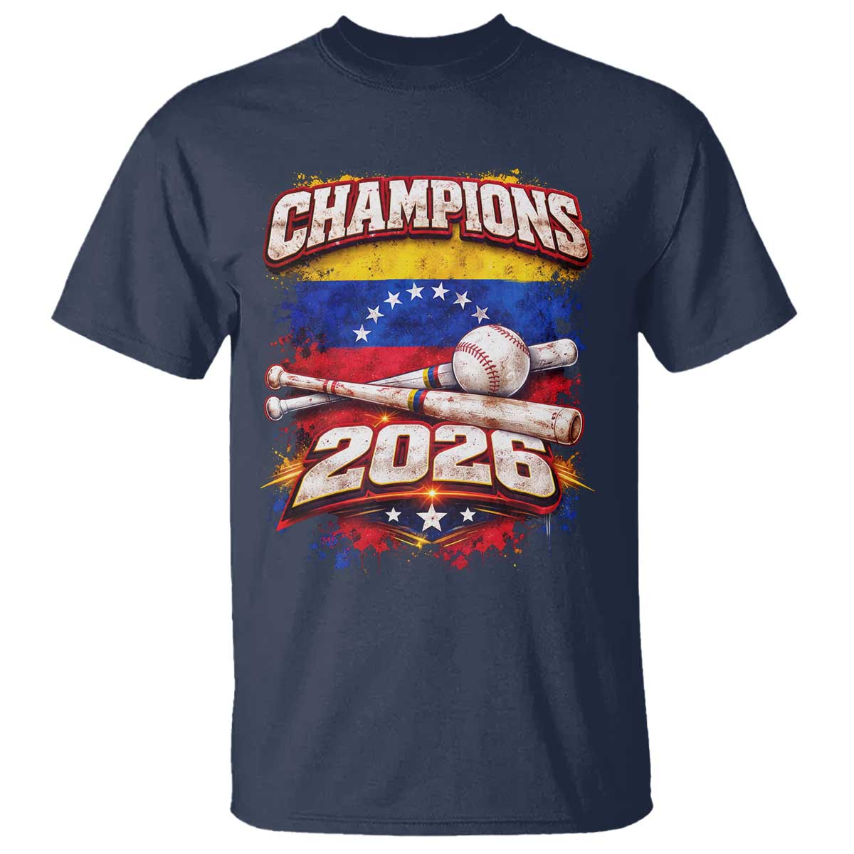 Venezuela Champions 2026 Baseball Lover Venezuelan Flag T Shirt