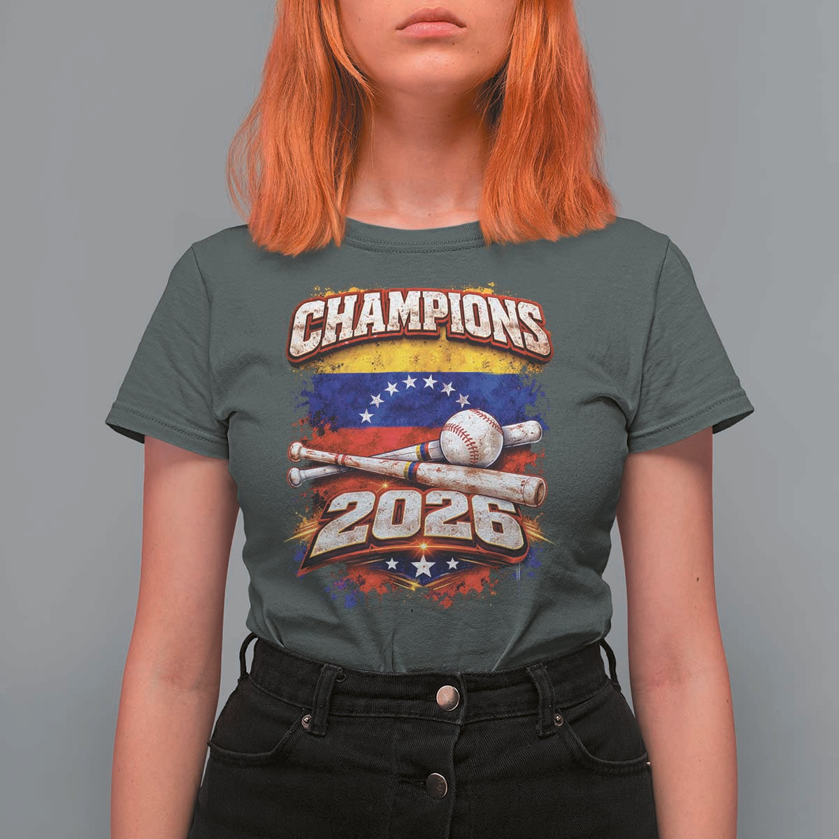 Venezuela Champions 2026 Baseball Lover Venezuelan Flag T Shirt For Women