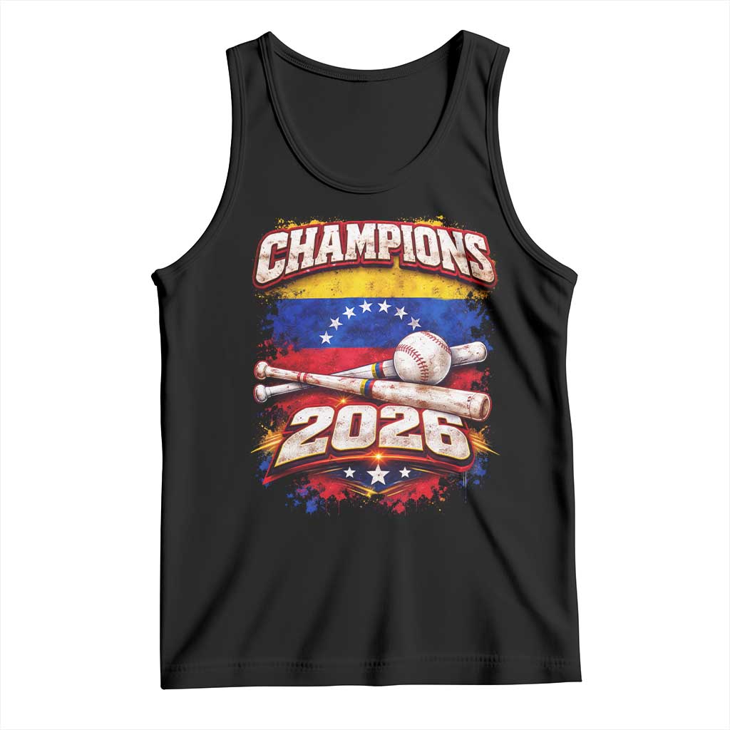 Venezuela Champions 2026 Baseball Lover Venezuelan Flag Tank Top