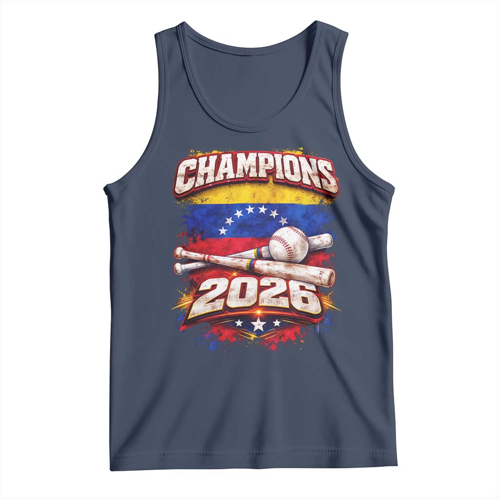 Venezuela Champions 2026 Baseball Lover Venezuelan Flag Tank Top