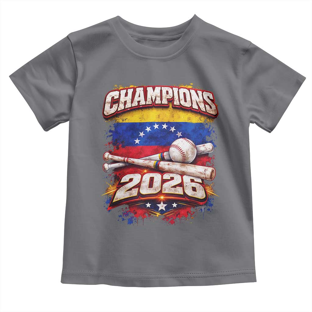 Venezuela Champions 2026 Baseball Lover Venezuelan Flag Toddler T Shirt