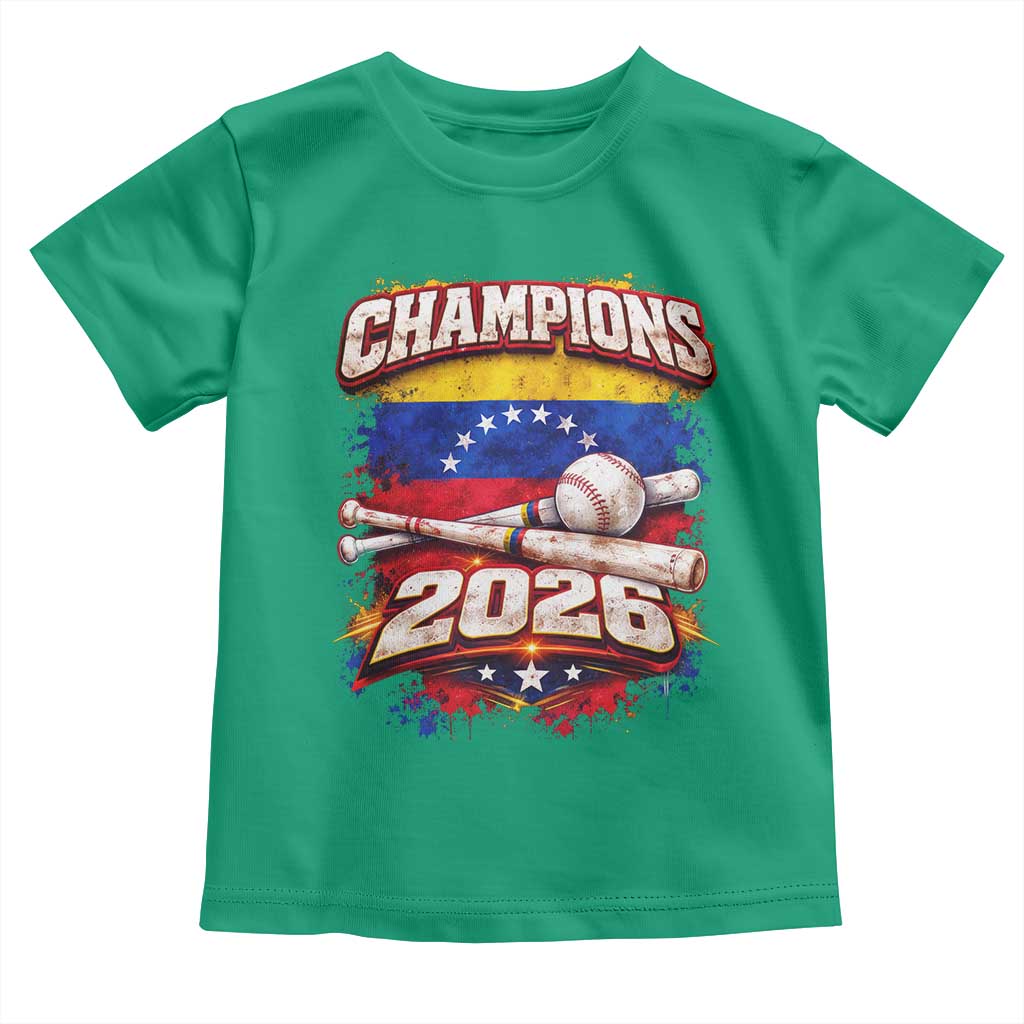 Venezuela Champions 2026 Baseball Lover Venezuelan Flag Toddler T Shirt
