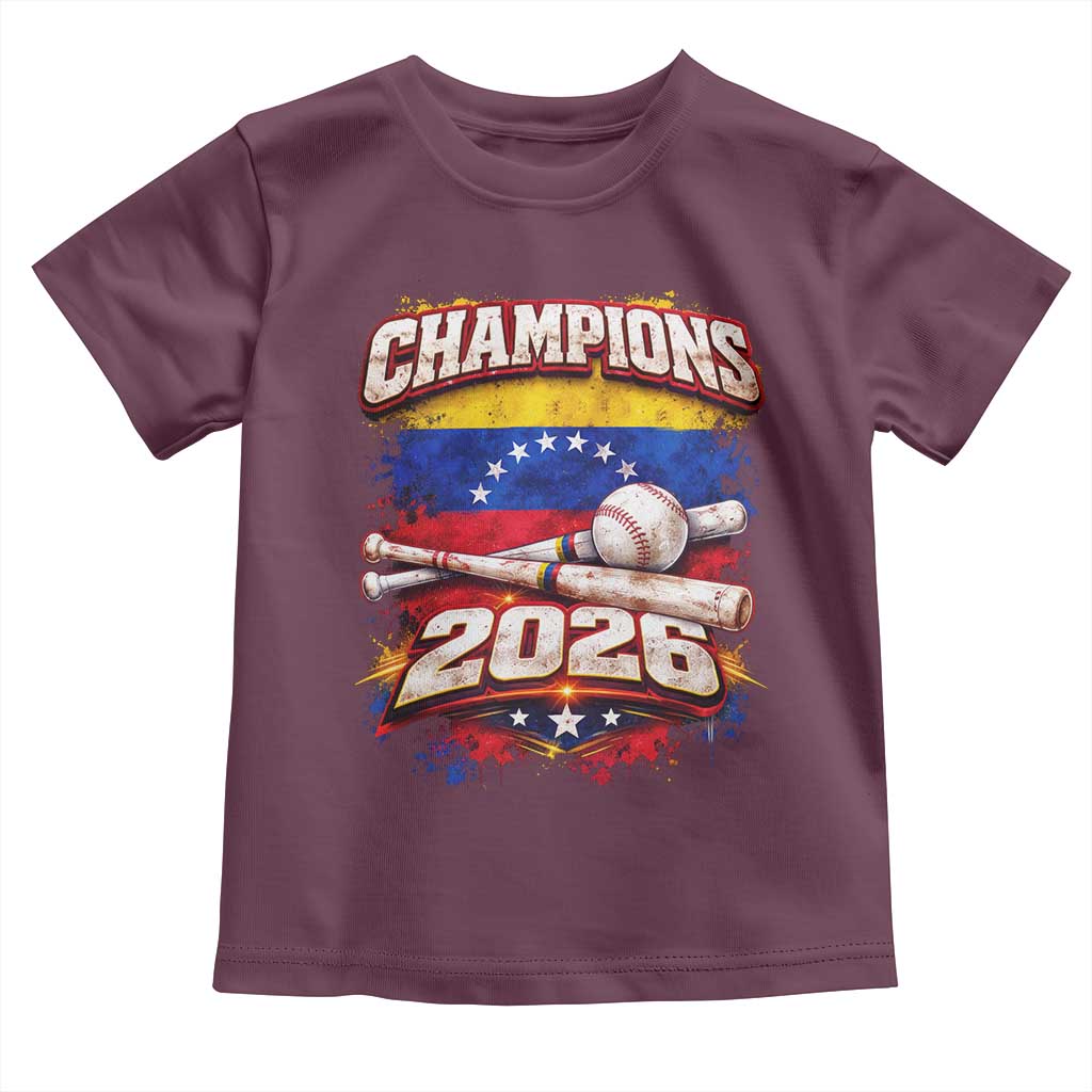 Venezuela Champions 2026 Baseball Lover Venezuelan Flag Toddler T Shirt