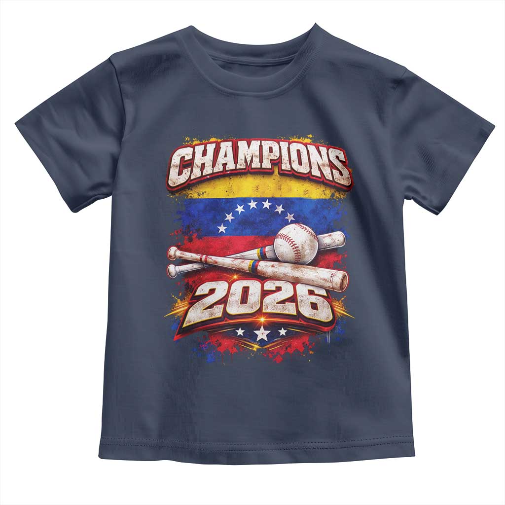 Venezuela Champions 2026 Baseball Lover Venezuelan Flag Toddler T Shirt