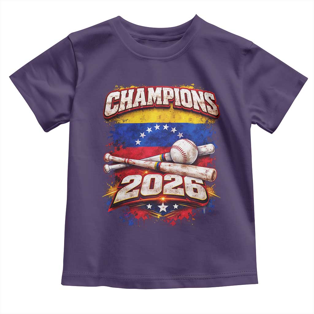 Venezuela Champions 2026 Baseball Lover Venezuelan Flag Toddler T Shirt