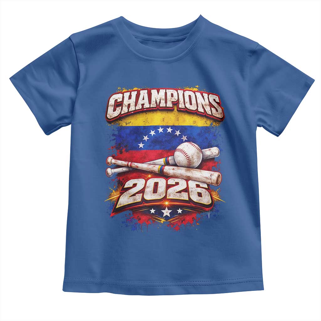 Venezuela Champions 2026 Baseball Lover Venezuelan Flag Toddler T Shirt