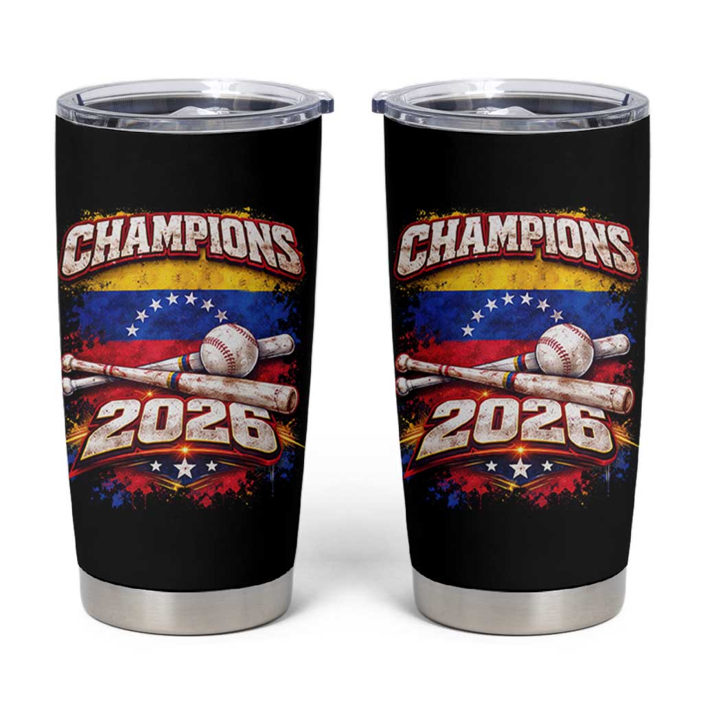 Venezuela Champions 2026 Baseball Lover Venezuelan Flag Tumbler Cup