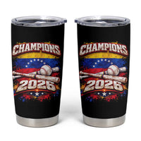 Venezuela Champions 2026 Baseball Lover Venezuelan Flag Tumbler Cup