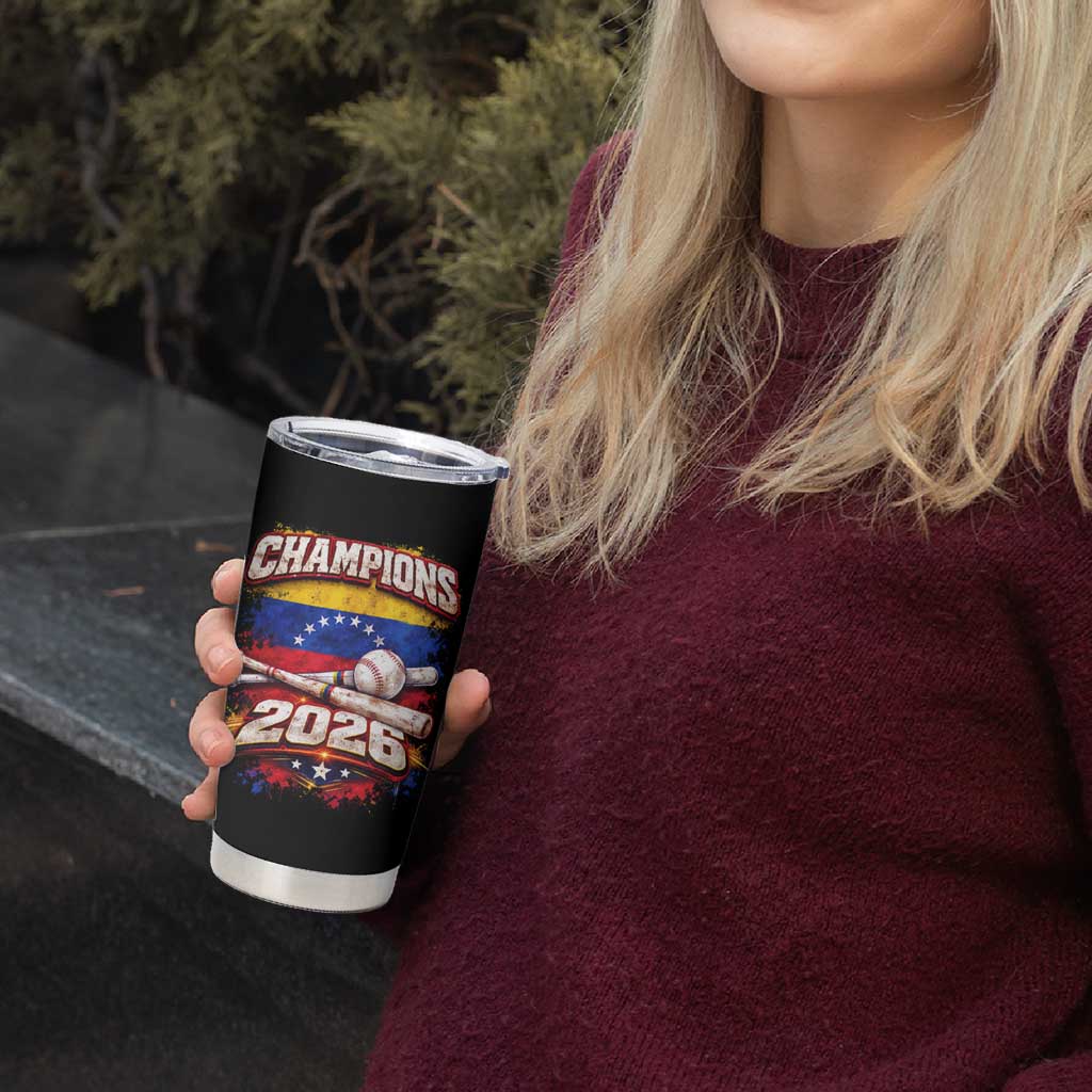 Venezuela Champions 2026 Baseball Lover Venezuelan Flag Tumbler Cup