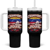 Venezuela Champions 2026 Baseball Lover Venezuelan Flag Tumbler With Handle