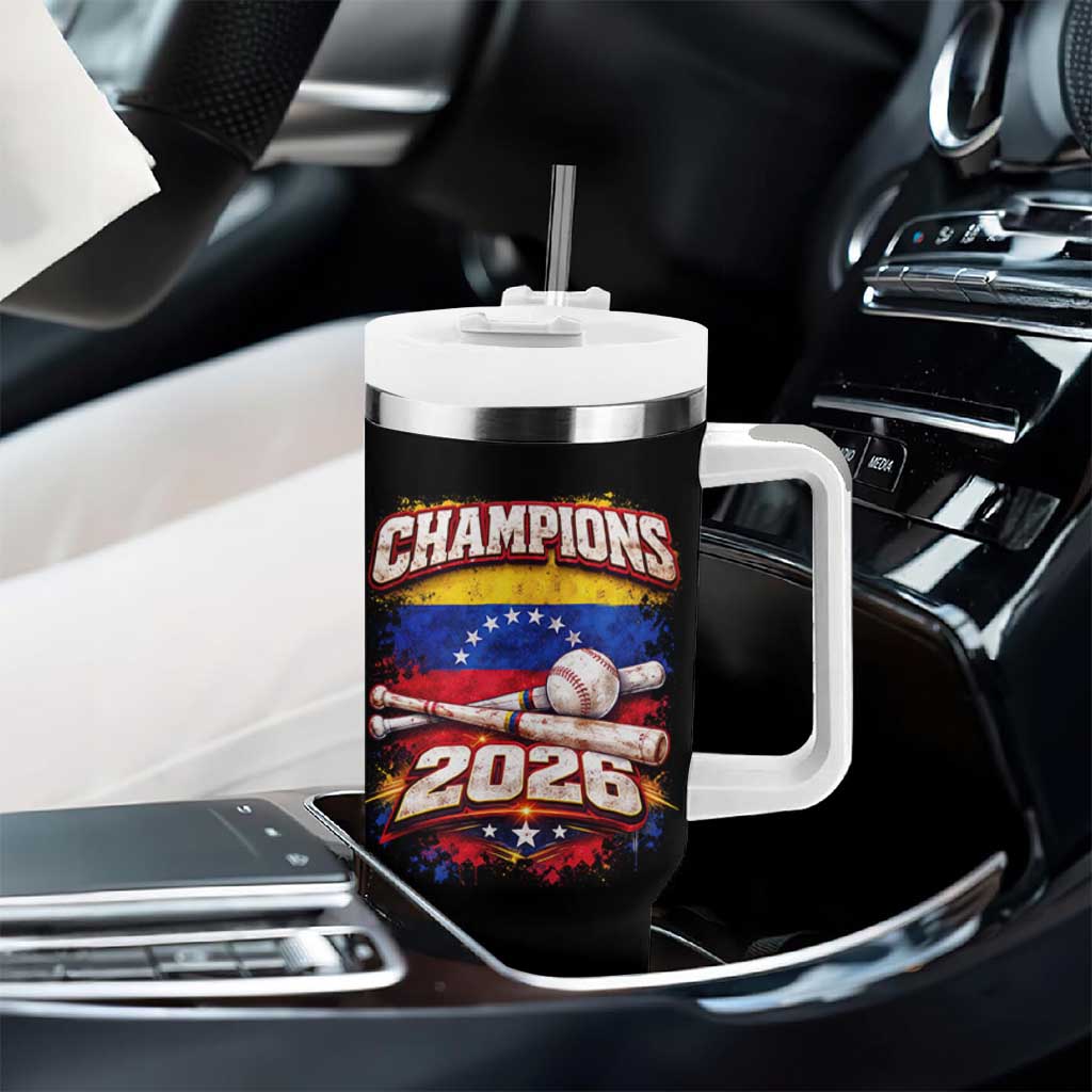 Venezuela Champions 2026 Baseball Lover Venezuelan Flag Tumbler With Handle
