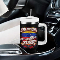 Venezuela Champions 2026 Baseball Lover Venezuelan Flag Tumbler With Handle