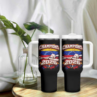 Venezuela Champions 2026 Baseball Lover Venezuelan Flag Tumbler With Handle