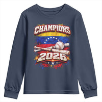 Venezuela Champions 2026 Baseball Lover Venezuelan Flag Youth Sweatshirt