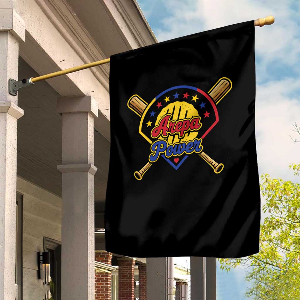 Arepa Power Venezuela Baseball Lover Garden Flag Venezuelan Pride