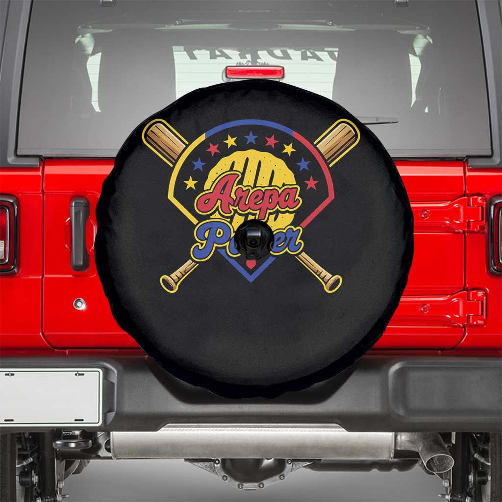 Arepa Power Venezuela Baseball Lover Spare Tire Cover Venezuelan Pride