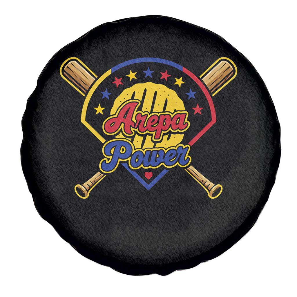 Arepa Power Venezuela Baseball Lover Spare Tire Cover Venezuelan Pride