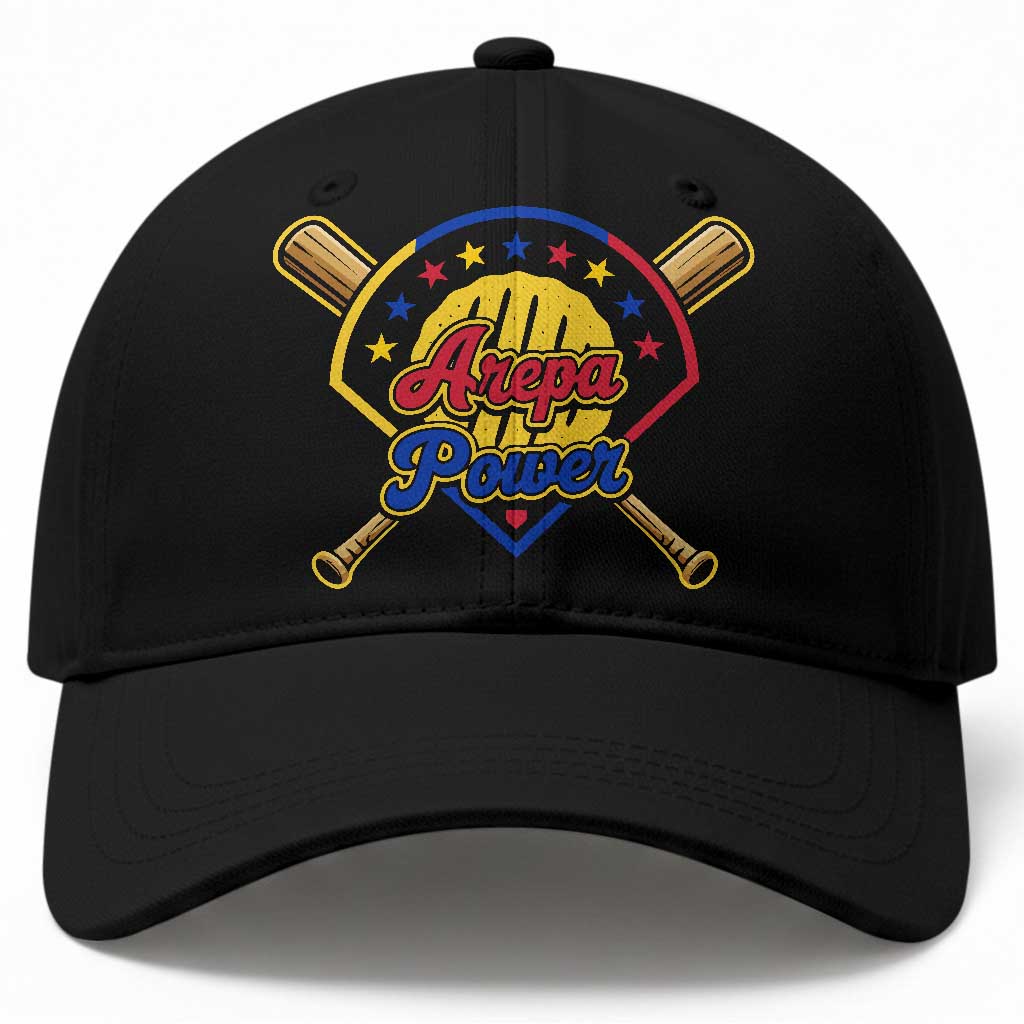 Arepa Power Venezuela Baseball Lover Baseball Cap Venezuelan Pride