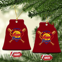 Arepa Power Venezuela Baseball Lover Ceramic Ornament Venezuelan Pride