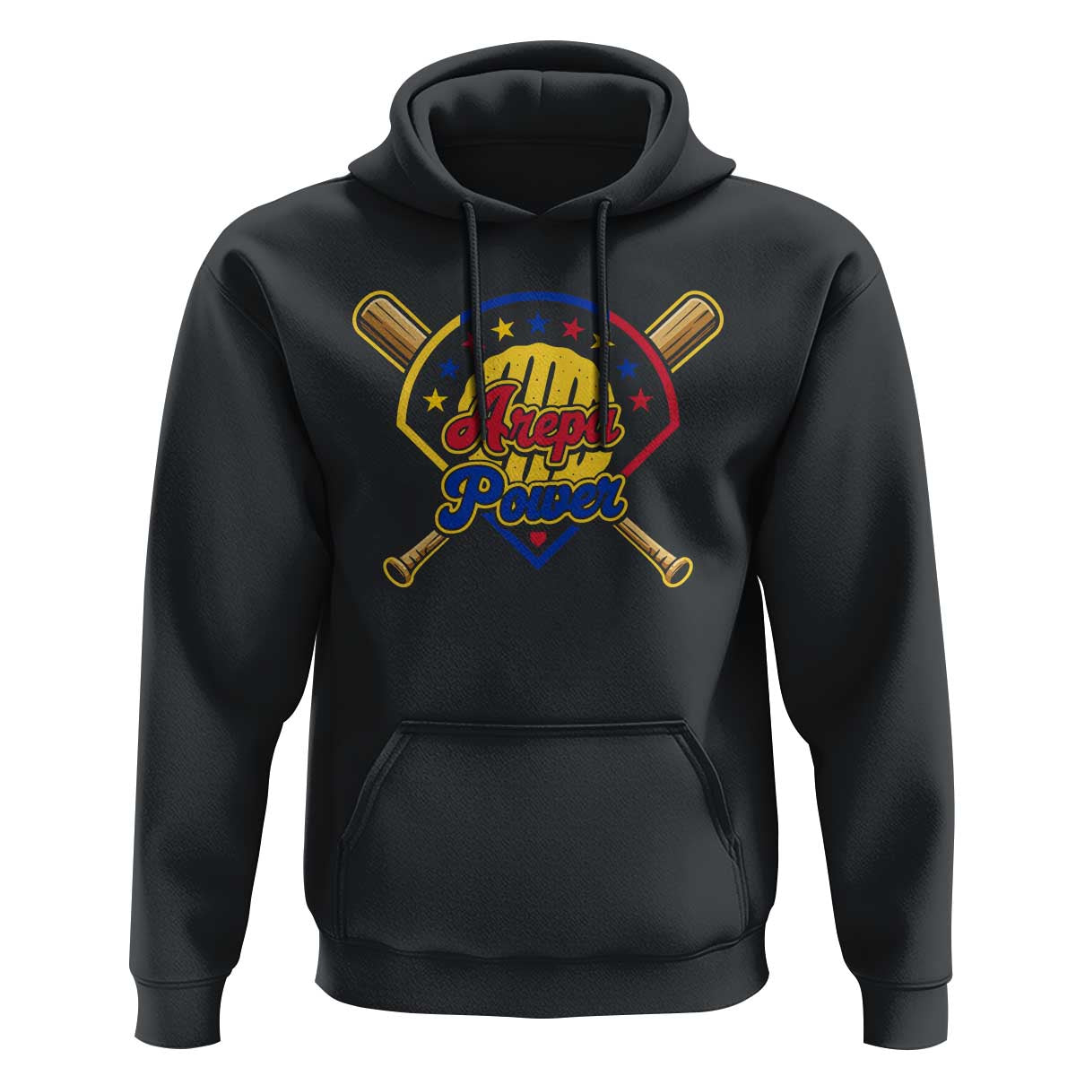 Arepa Power Venezuela Baseball Lover Hoodie Venezuelan Pride