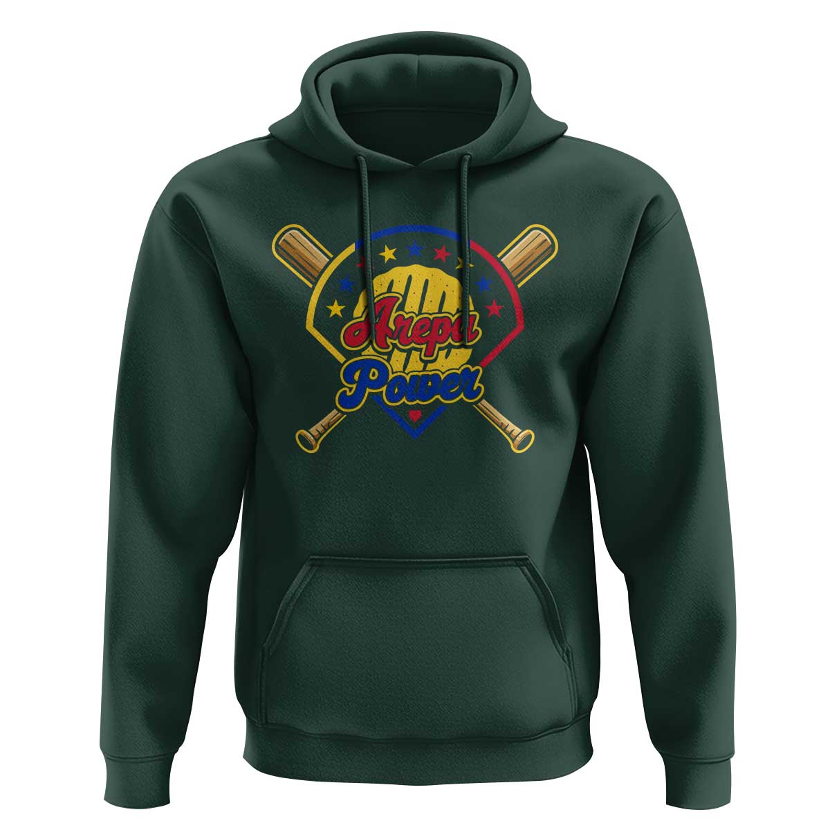 Arepa Power Venezuela Baseball Lover Hoodie Venezuelan Pride