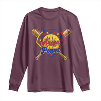 Arepa Power Venezuela Baseball Lover Long Sleeve Shirt Venezuelan Pride