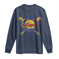 Arepa Power Venezuela Baseball Lover Long Sleeve Shirt Venezuelan Pride