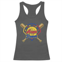 Arepa Power Venezuela Baseball Lover Racerback Tank Top Venezuelan Pride