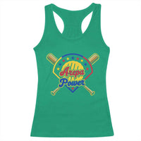 Arepa Power Venezuela Baseball Lover Racerback Tank Top Venezuelan Pride